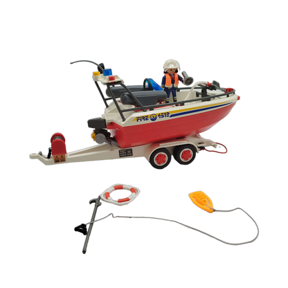 Playmobil Feuerwehrboot auf Trailer 4512 Boot