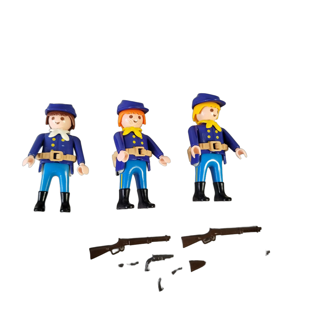 Playmobil Bundle Union Soldaten Set von 3 Figuren mit Waffen-Zubehör