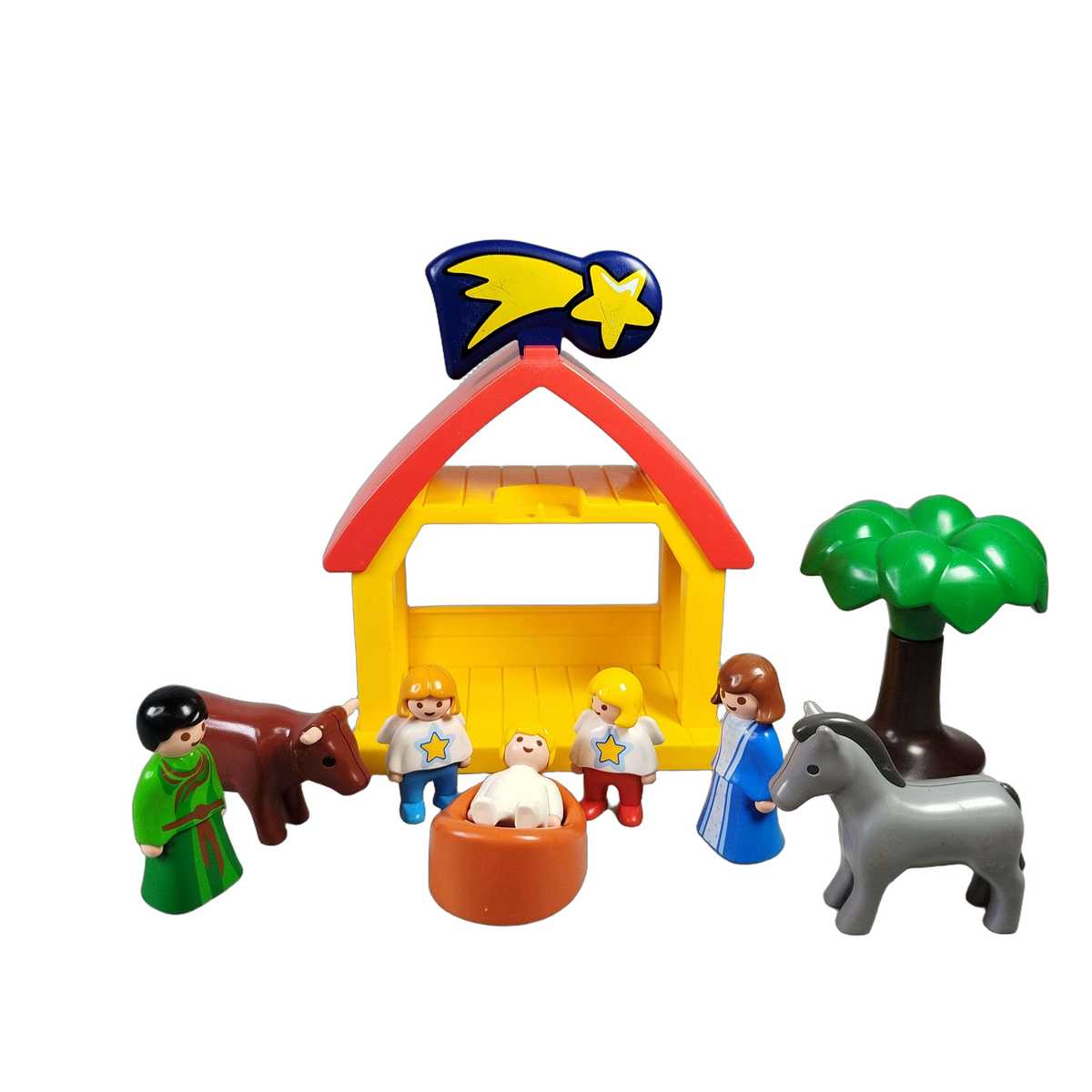 Playmobil 1.2.3 Weihnachtskrippe Krippenspiel mit Figuren & Stall