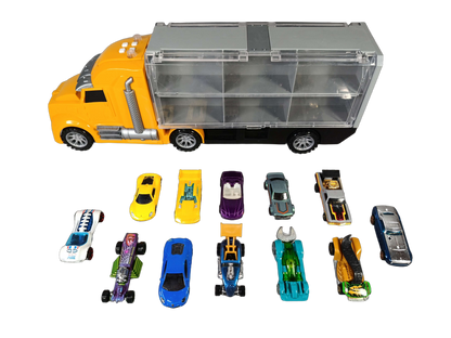lenbest Bundle Modellautos großes Set Auto-Transporter & Koffer