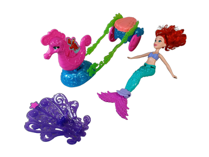 Hasbro Ariel Meerjungfrau Puppe & Kutsche, mit Zubehör