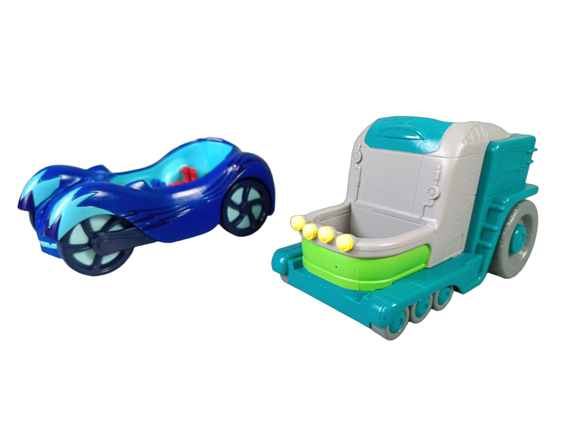 Just Play Bundle PJ Masks Cat-Car & Romeo Set von 4 Autos & Figuren