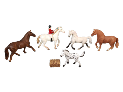 Schleich Tiere Bundle Pferde & Reiter 6 Teile Figuren