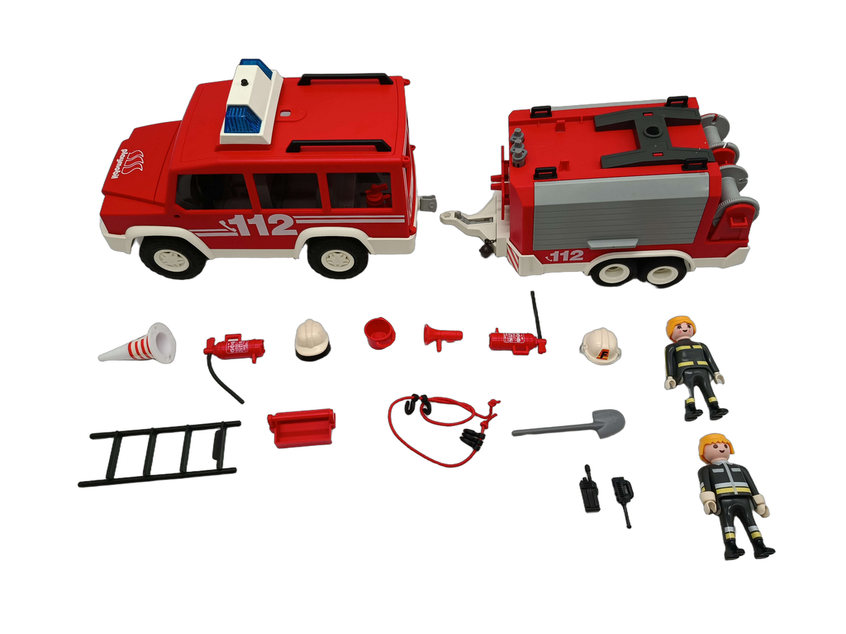 Playmobil Bundle Feuerwehr 3181 7485 großes Set Fahrzeuge & Figuren