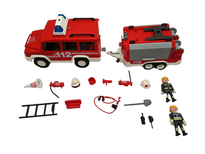 Playmobil Bundle Feuerwehr 3181 7485 großes Set Fahrzeuge & Figuren