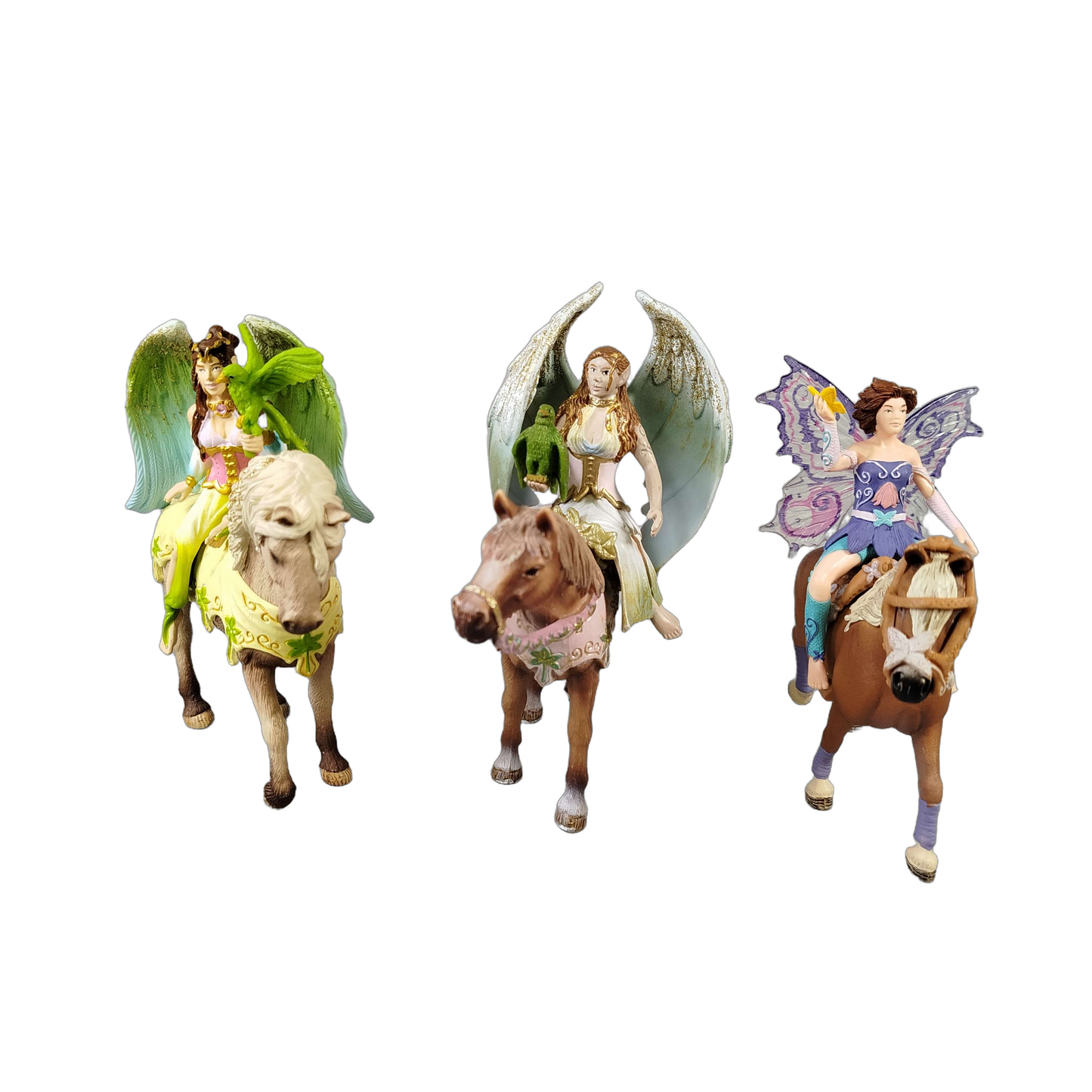 Schleich Tiere Bundle 3 Teile Pferde & Elfenreiterinnen Figuren