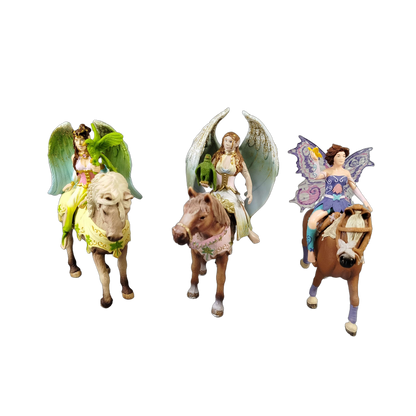 Schleich Tiere Bundle 3 Teile Pferde & Elfenreiterinnen Figuren