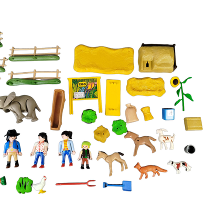 Playmobil Bundle Zoo 5222 Set Figuren & Zubehör, Tiere, Zaun