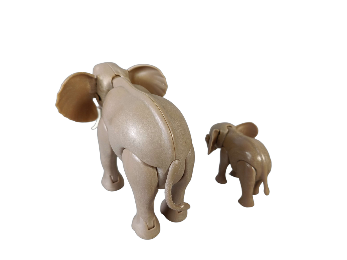 Playmobil Elefant mit Baby Tierfigur Zoo