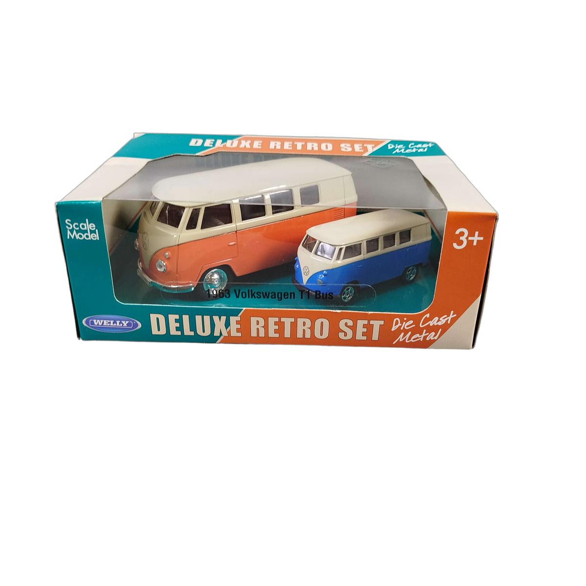 Welly Bundle Retro VW T1 & BMW Isetta Set von 2 Modellautos, Neuwertig