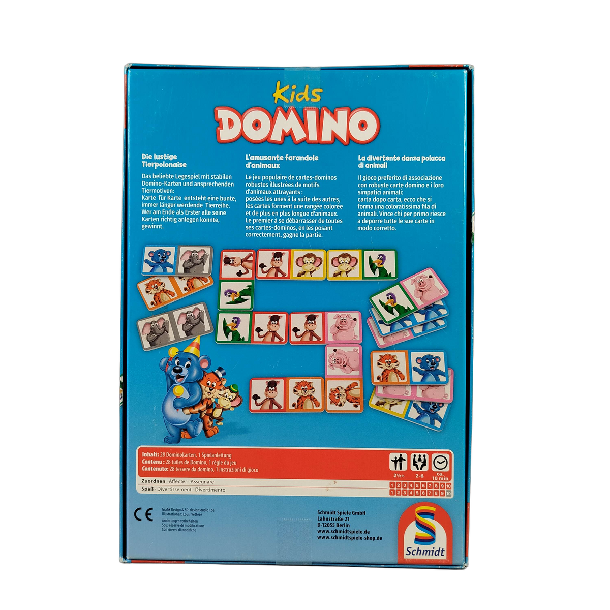Schmidt Spiele Domino Kids Legespiel, ab 2 Jahre