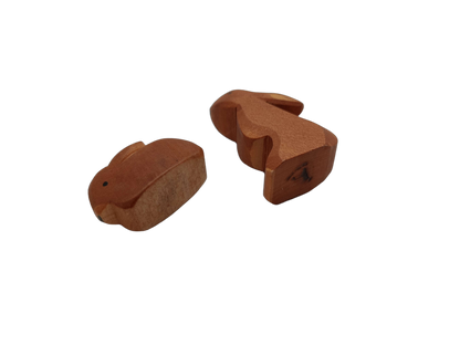 Ostheimer Bundle Tiere 2x Hasen Holzfiguren