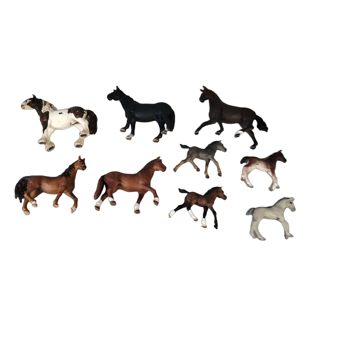 Schleich Tiere Bundle 14 Teile Pferde Figuren & Zaunelemente