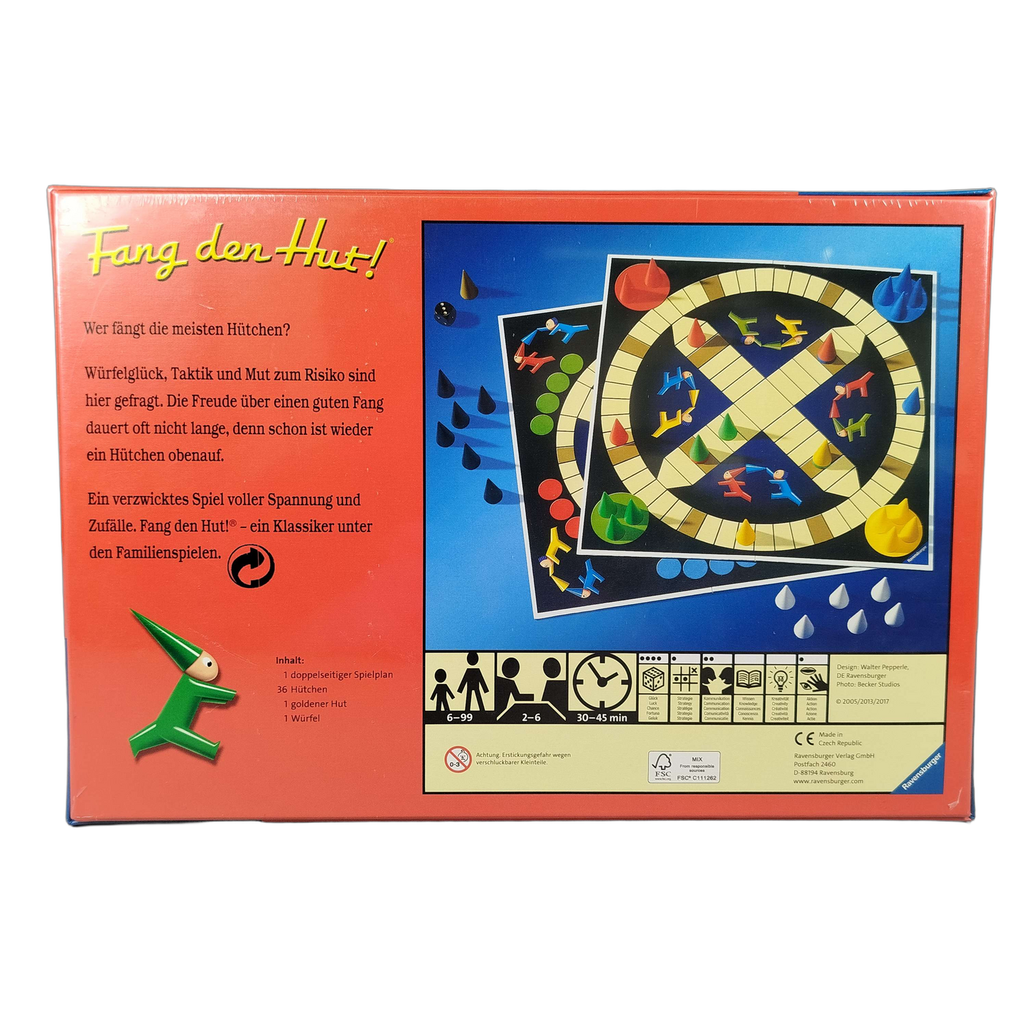 Ravensburger Fang den Hut! Brettspiel Klassiker, Neu
