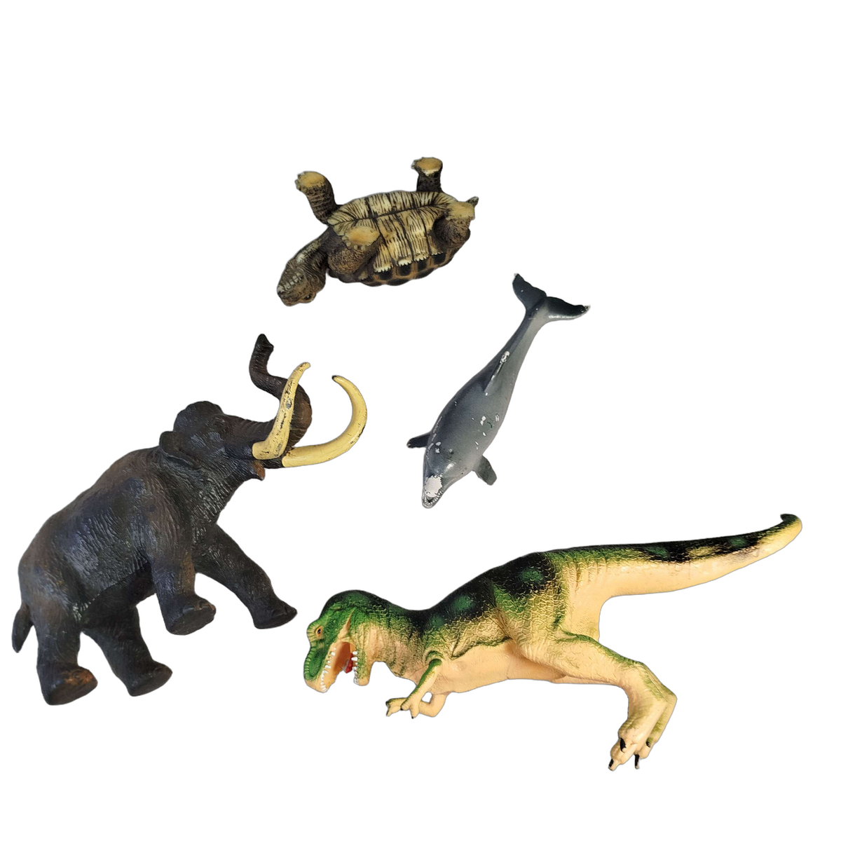 Bullyland Bundle Dinosaurier & Tiere 68353 Set von 4 Tierfiguren