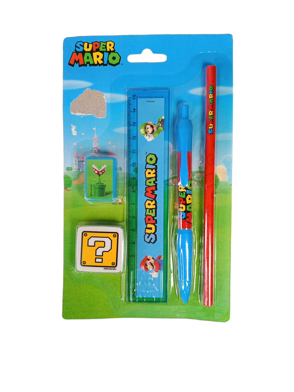 Nintendo Bundle Super Mario großes Set Stifte & Schere, Neuwertig