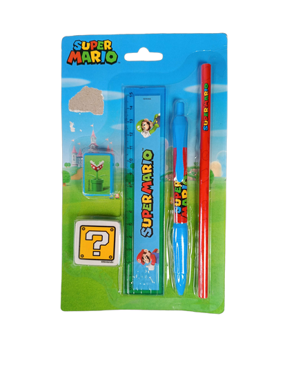 Nintendo Bundle Super Mario großes Set Stifte & Schere, Neuwertig