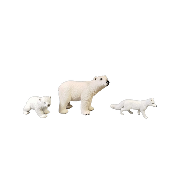 Schleich Tiere Bundle Wildtiere Tierfiguren Giraffen, Eisbären & Löwen