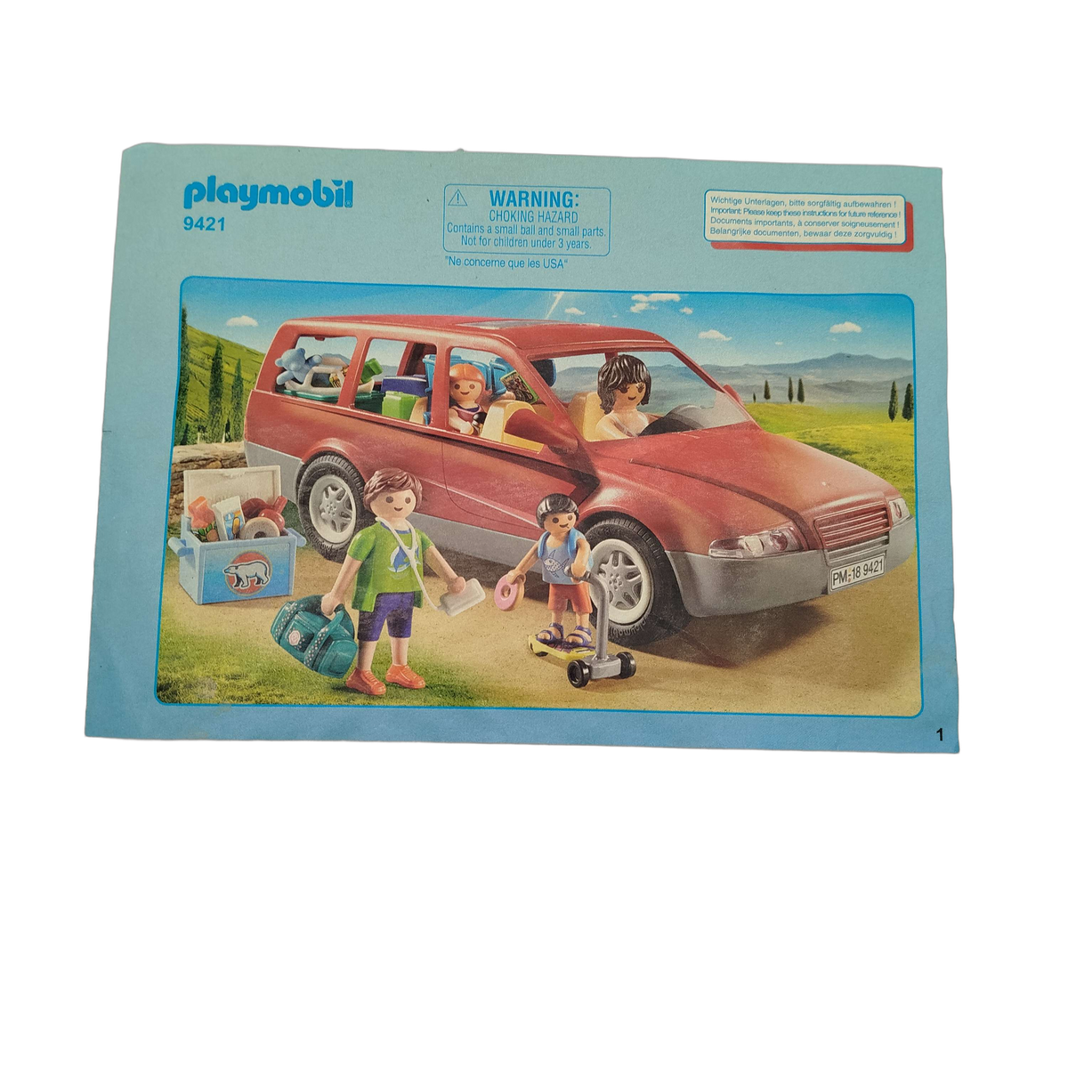 Playmobil Family Fun 9421 Familien-PKW mit Zubehör