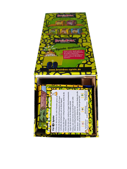 BrainBox Dinosaurier 90038 Kartenspiel & Lernspiel