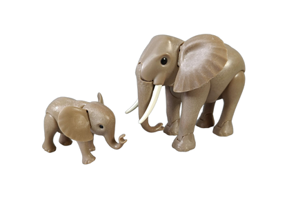 Playmobil Elefant mit Baby Tierfigur Zoo