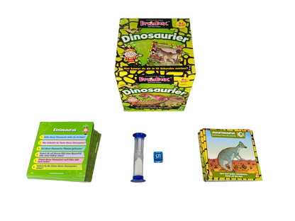 BrainBox Dinosaurier 90038 Kartenspiel & Lernspiel