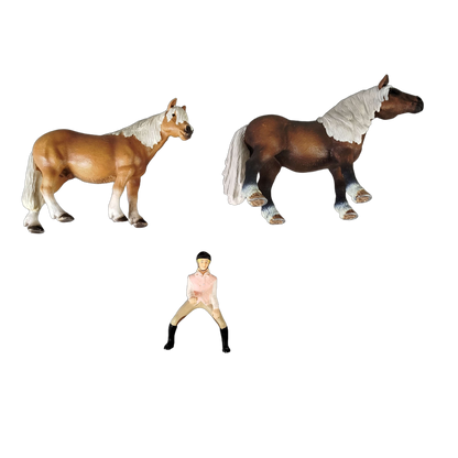 Schleich Tiere Bundle Pferde Palomino, Set Pferde & Reiterfiguren