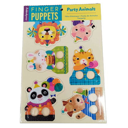 Mudpuppy Bundle Party Animals & Princess Set von 12 Fingerpuppen, Neu