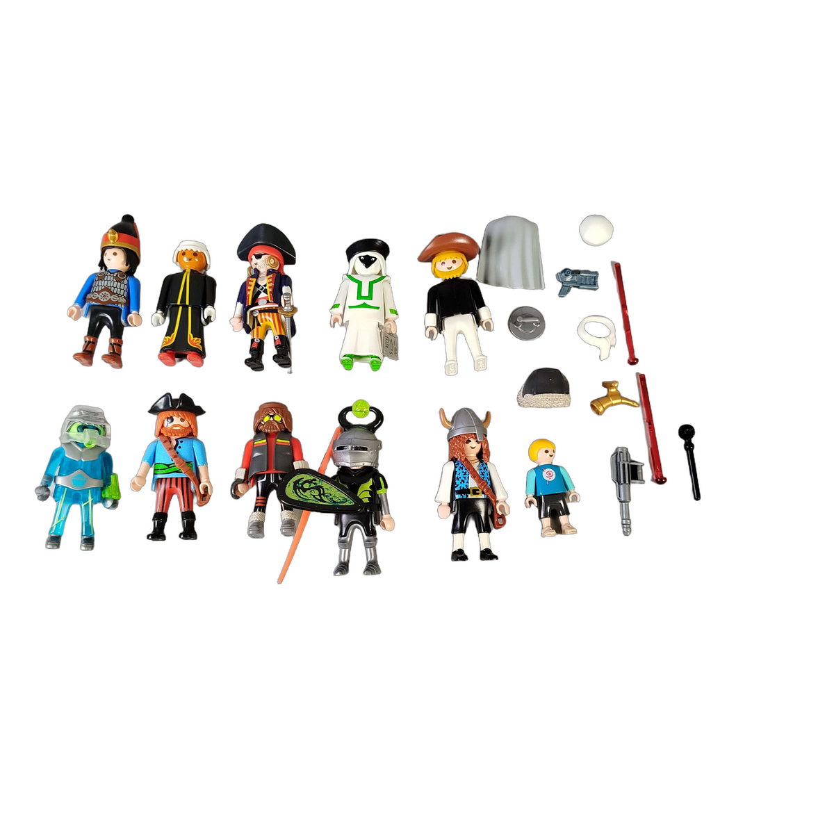 Playmobil Bundle Cowboy Alien Ritter Pirat Set von 6 Figuren