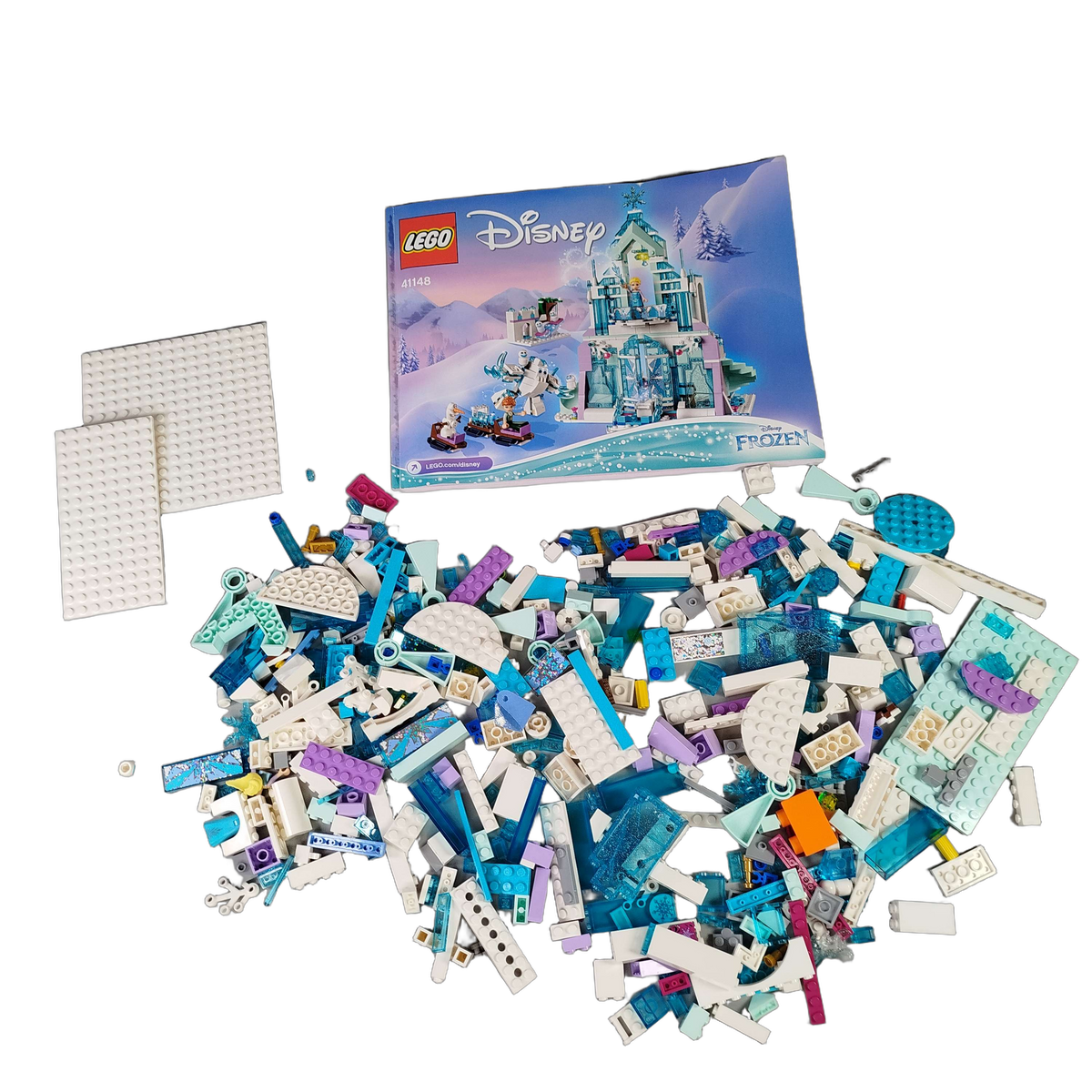 Konvolut LEGO Frozen Steine & Grundplatten ca. 0,45 kg, ab 6 7 8 Jahre
