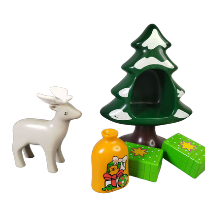 Playmobil 1.2.3 Figuren & Zubehör Weihnachtsmann, Pinguin, Rentier