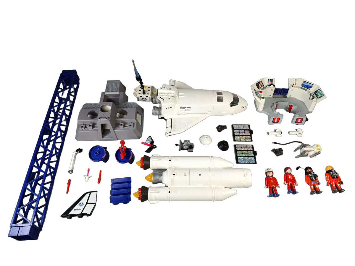 Playmobil Bundle Space 6196 6195 Set von 2 Shuttle & Rakete