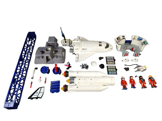 Playmobil Bundle Space 6196 6195 Set von 2 Shuttle & Rakete