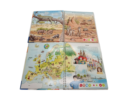 Ravensburger Bundle tiptoi 3x Lernbücher Weltatlas Leserabe
