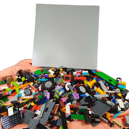 Konvolut LEGO ca. 1 kg, Bausteine & Minifiguren, ab 6 Jahre
