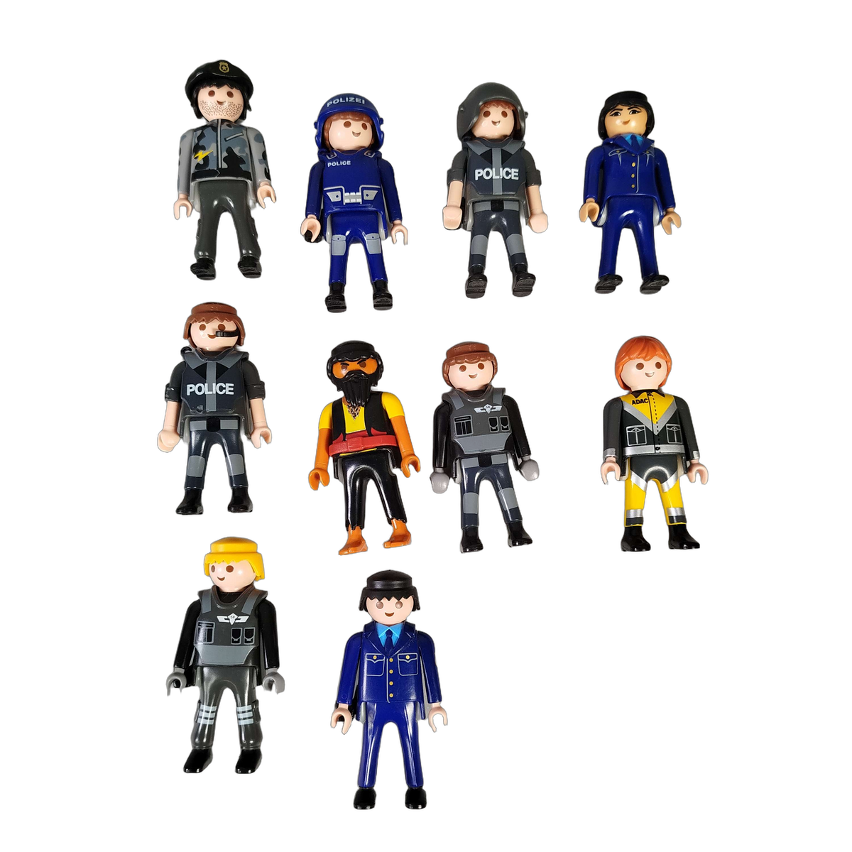 Playmobil Bundle Polizei & Pirat Set von 15 Figuren & Quad