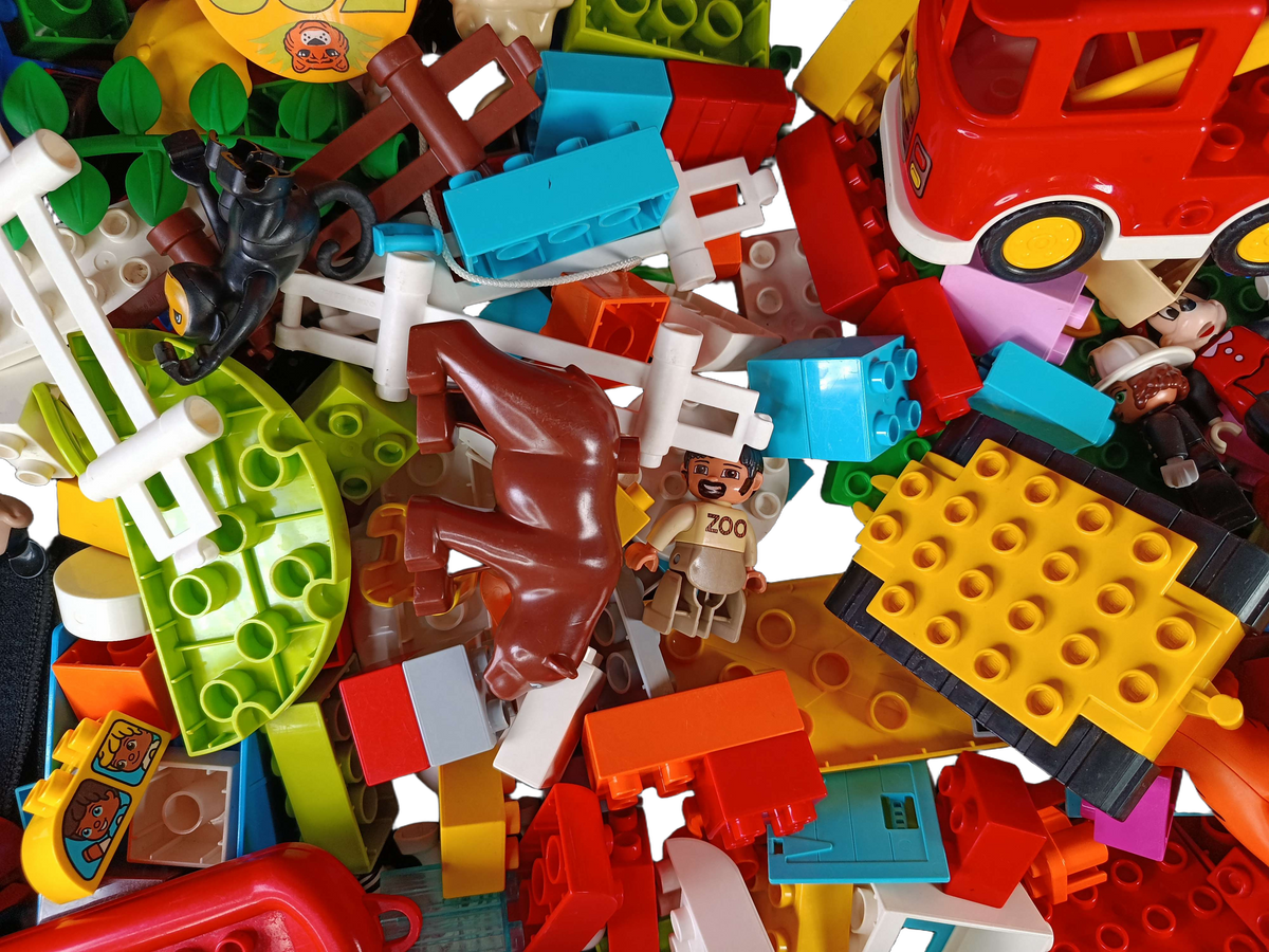 Konvolut LEGO DUPLO Bausteine & Figuren Zoo, ca. 2,6 kg ab 2 3 4 Jahre