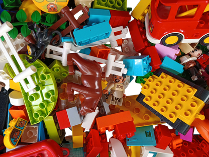 Konvolut LEGO DUPLO Bausteine & Figuren Zoo, ca. 2,6 kg ab 2 3 4 Jahre