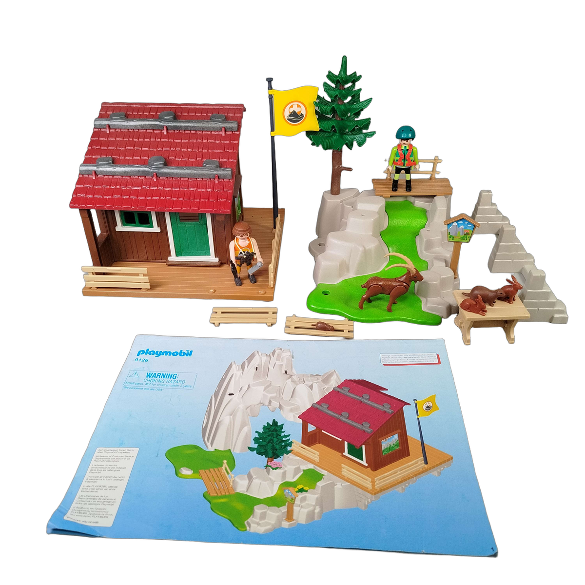 Playmobil Berghütte mit Kletterfelsen 9126 Spielset