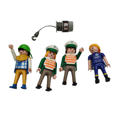 Playmobil Bundle Rettung & Polizei Set von 2 Helikopter & Auto
