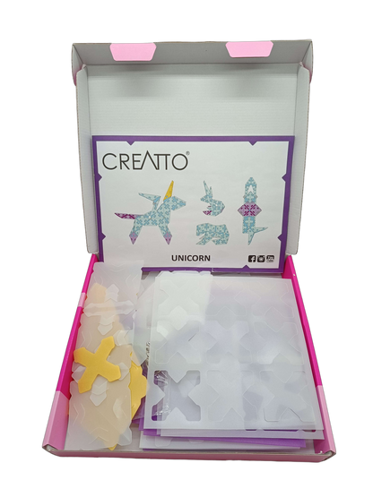 KOSMOS Creatto Einhorn 03539 3D-Baukasten mit LED-Lichterkette