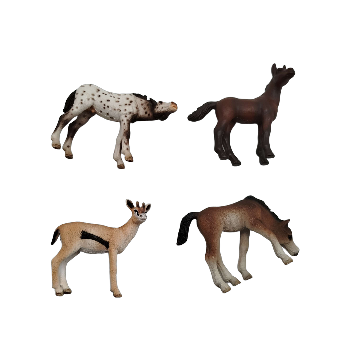 Schleich Tiere Bundle 8 Teile Pferde, Fohlen & Gazelle Tierfiguren