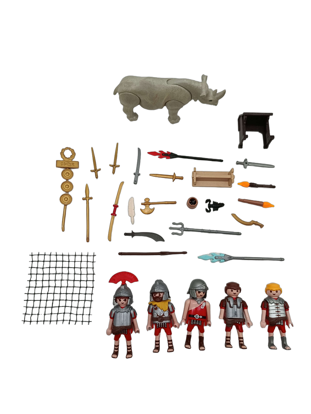 Playmobil Bundle Römer großes Set Figuren & Nashorn