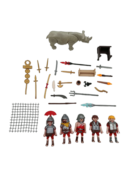 Playmobil Bundle Römer großes Set Figuren & Nashorn