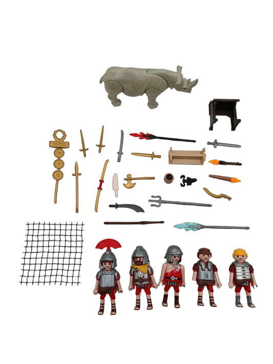 Playmobil Bundle Römer großes Set Figuren & Nashorn