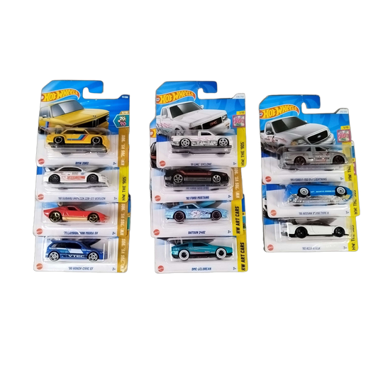 Hot Wheels Bundle 70s vs. 90s & The 90s Set von 11 Modellautos, Neu