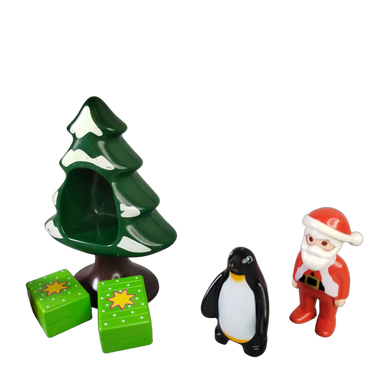 Playmobil 1.2.3 Figuren & Zubehör Weihnachtsmann, Pinguin, Rentier
