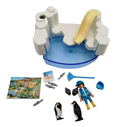Playmobil Family Fun Pinguinbecken 9062 Set Zoo Gehege