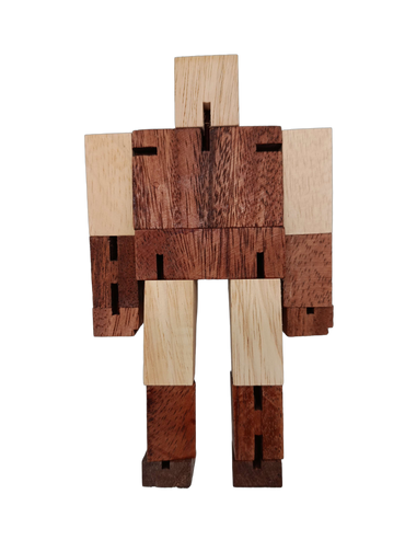 Knobelholz Roboter Holzpuzzle & Lernspiel