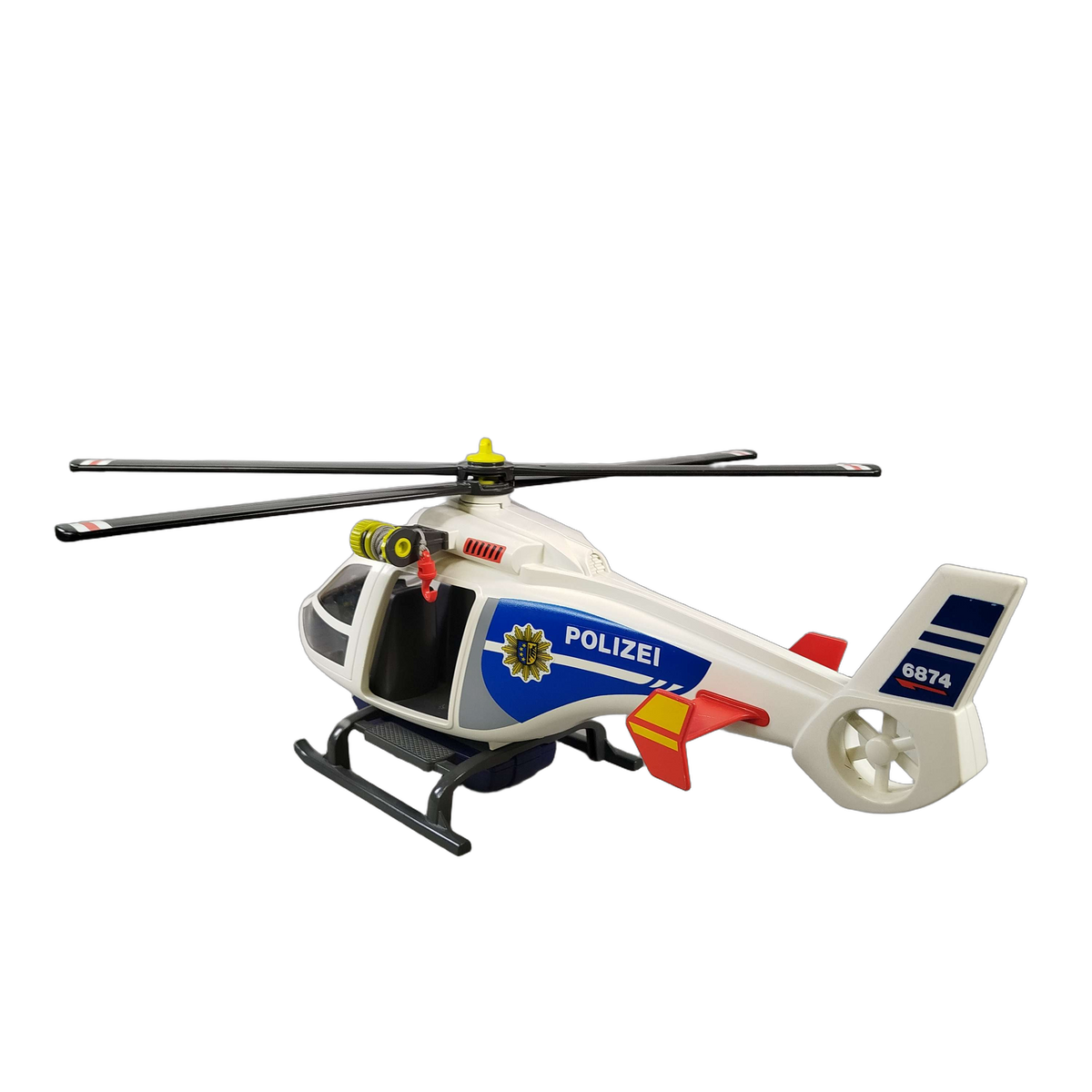Playmobil 6874 Polizei-Helikopter mit LED-Suchscheinwerfer